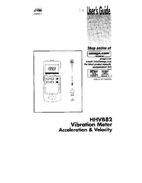 Thumbnail of document Manual - HHVB82 Handheld Vibration Meter with Magnetic Mount